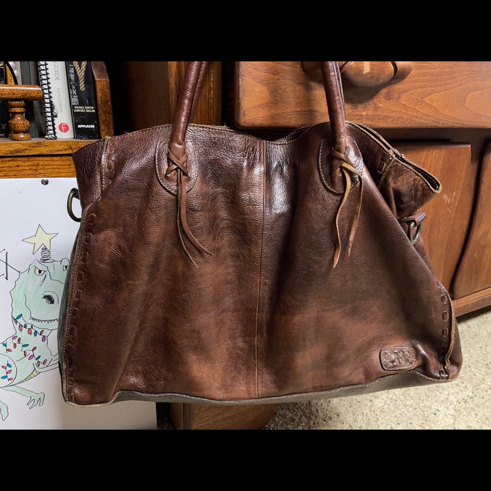 Bed Stu Dark Brown Leather Bag